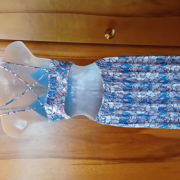 Loft Beach Sleeveless Floral Maxi Dress Size S NWT - Picture 2 of 8